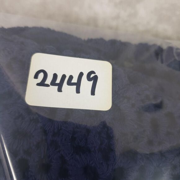 La Blanca Crochet Swim Cover Up Womens Medium Indigo Tunic Dress V Neck LB3ZW57 - Picture 12 of 12